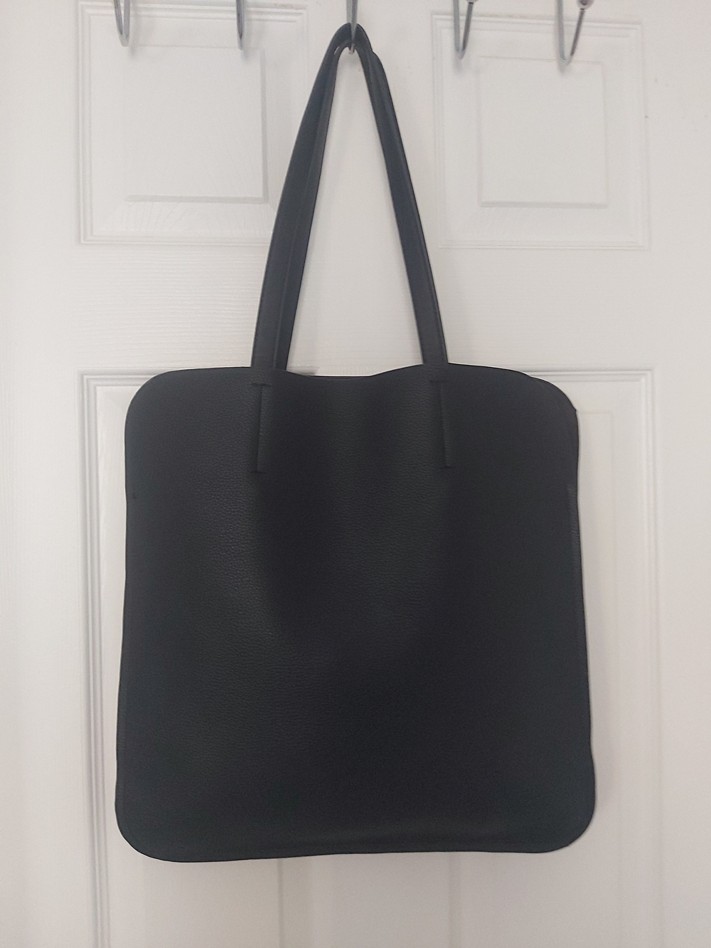 Faux Leather Tote Bag